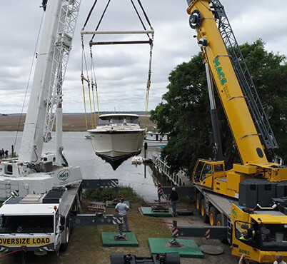 Heavy Cargo Rigging rentals MACs Crane