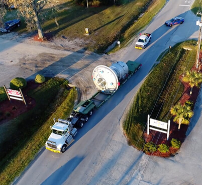 heavy equipment hauling